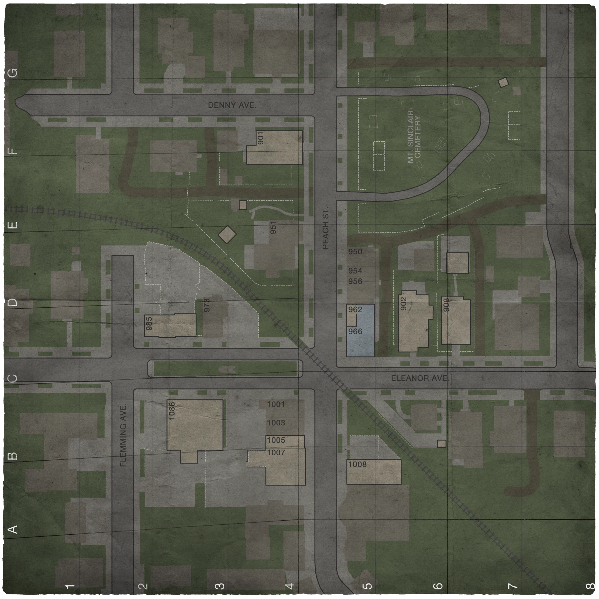 Area map for Hardware Store